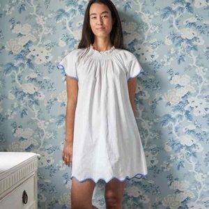LAKE Navy Trim Patio Dress